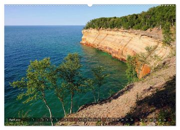 CALVENDO Wandkalender Great Lakes - Die großen Seen (Premium, hochwertiger DIN A2 Wandkalender 2023, Kunstdruck in Hochglanz)