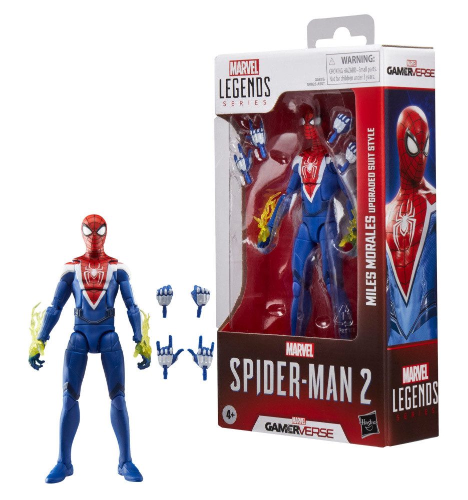 Hasbro Actionfigur Spider-Man 2 Marvel Legends Gamerverse Actionfigur Miles Morales (Upgr