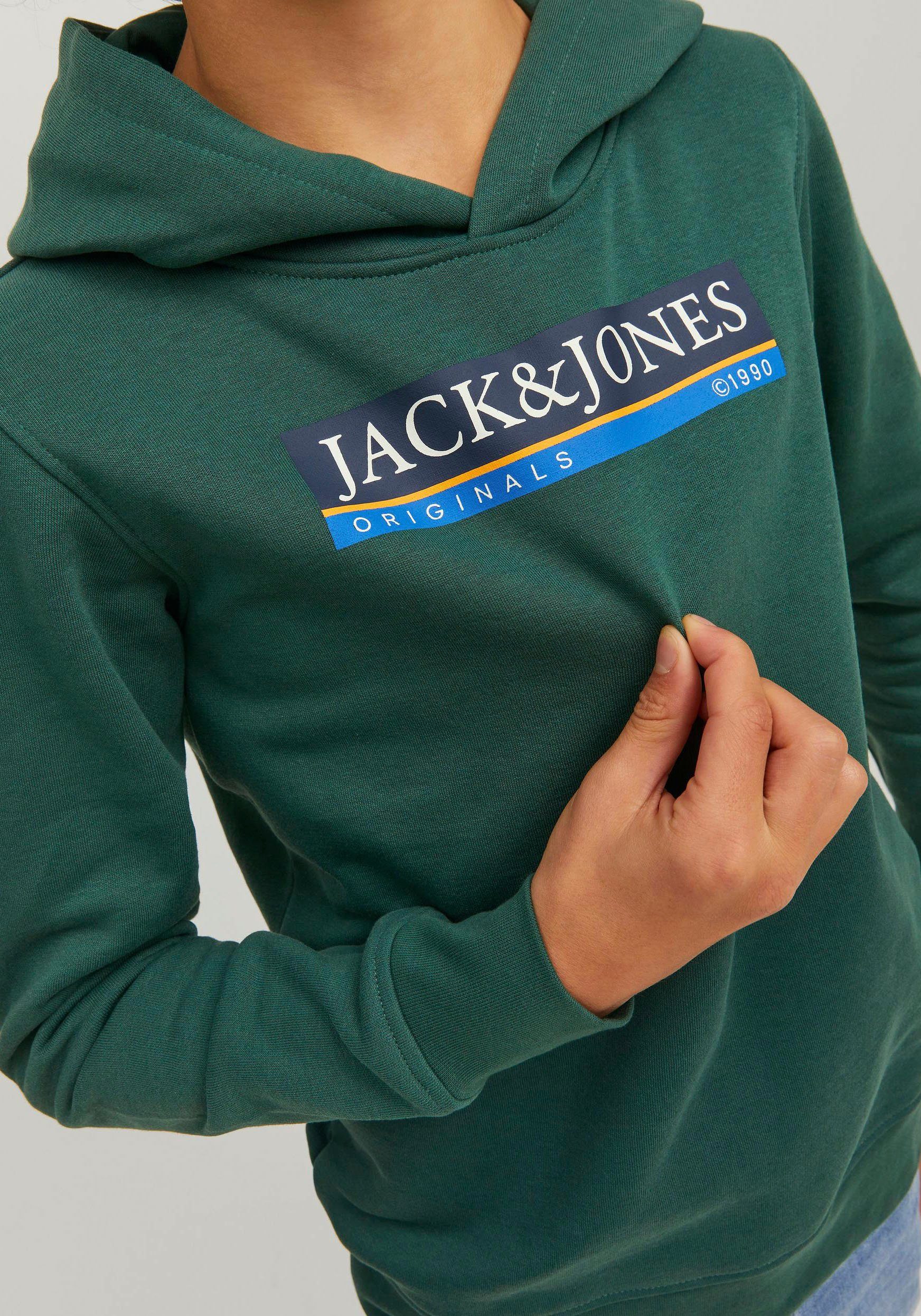 Kapuzensweatshirt JORCODYY Green & SN JNR Jones SWEAT Jack Trekking HOOD Junior