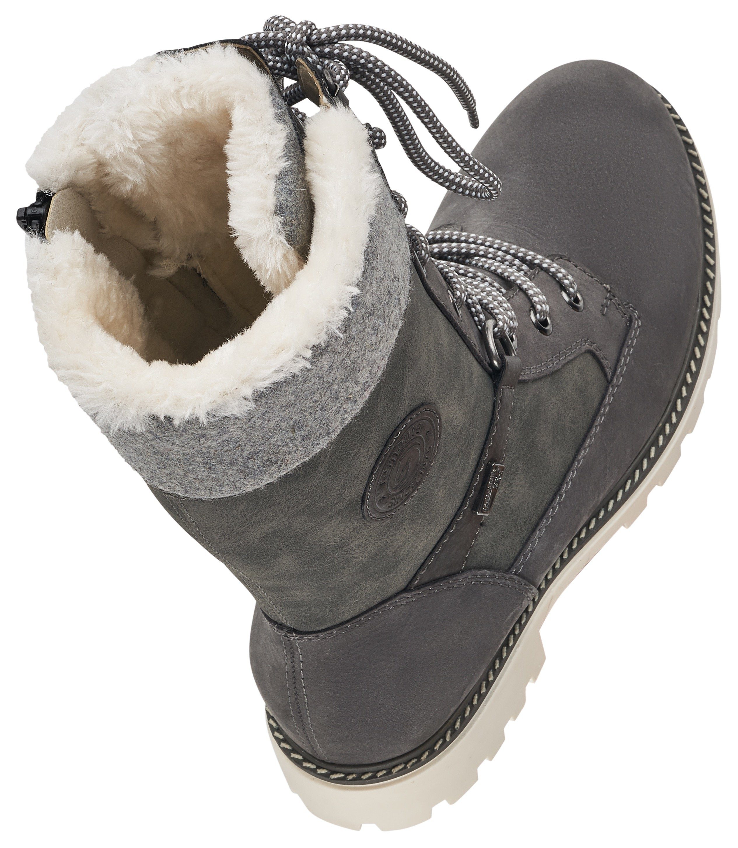 Remonte Winterstiefel Schnürboots, Stiefelette mit wasserabweisender Tex-Ausstattung