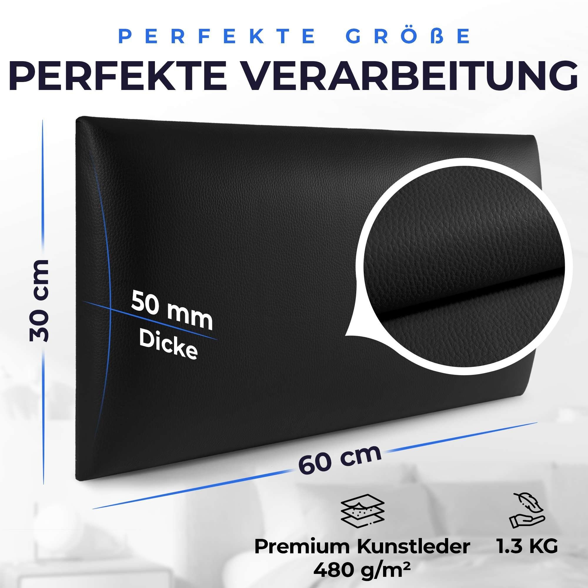 softwalls Kopfteil Wandkissen Kunstleder - Kopfteil günstig online kaufen