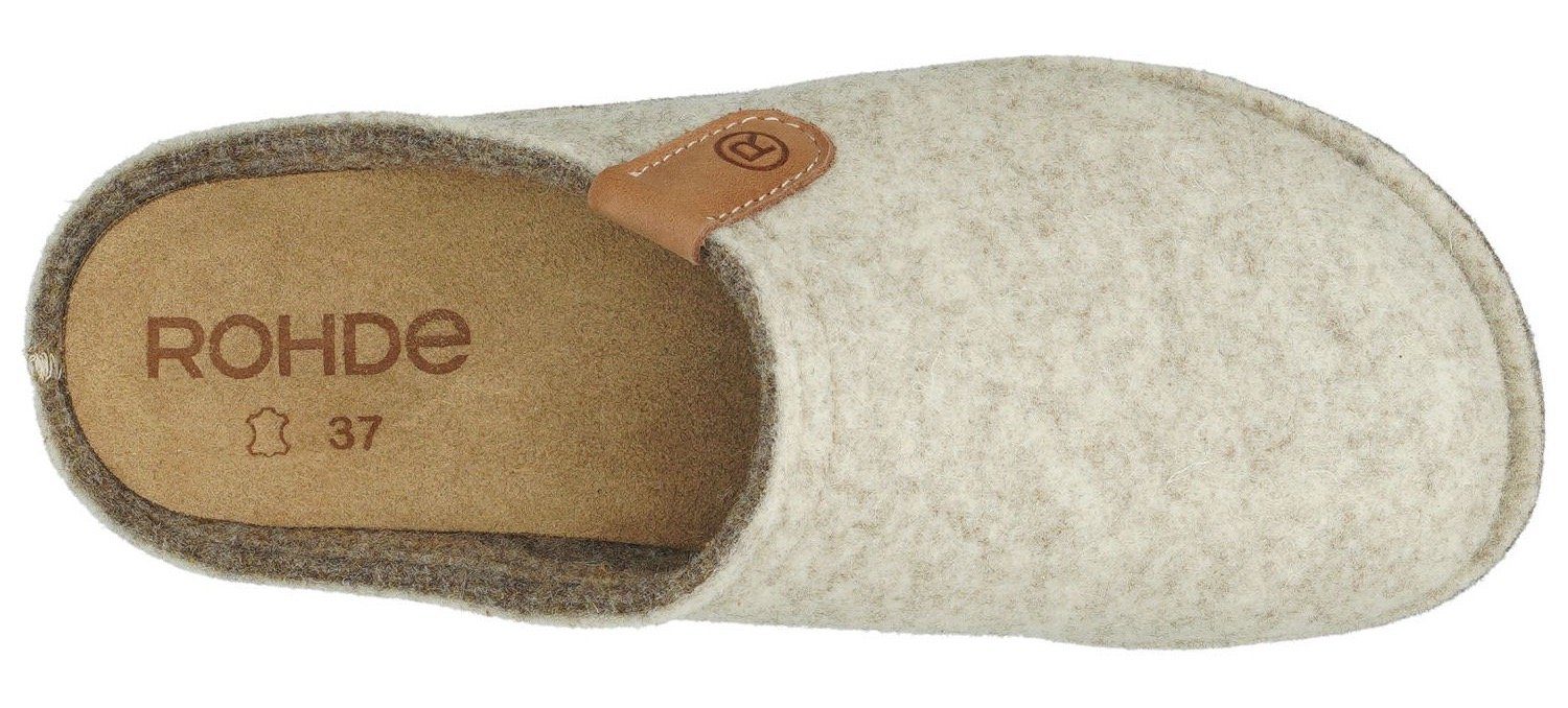 Rohde LUCCA Pantoffel Clog, Hausschuh, Homeslipper in melierter Optik