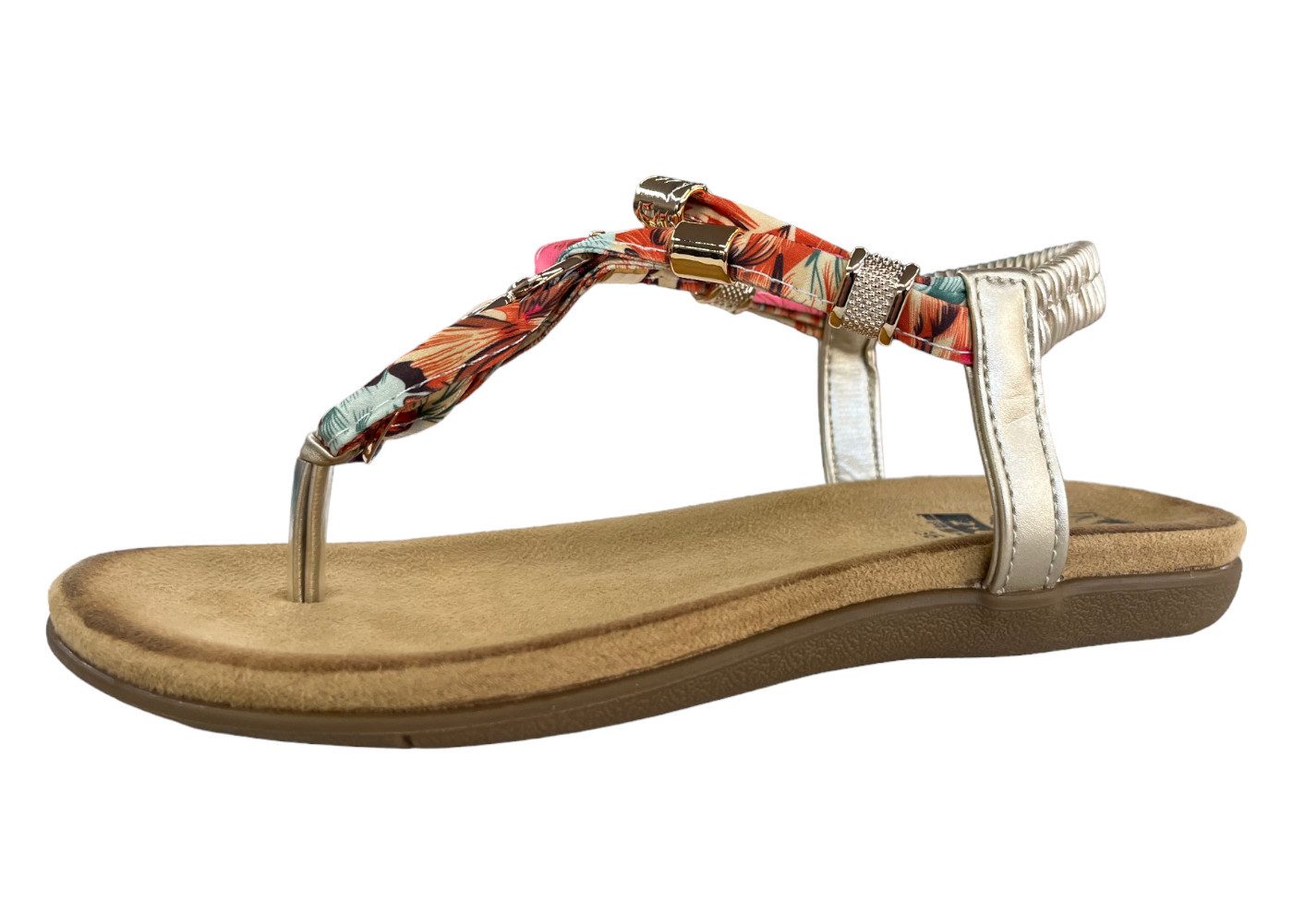 Mustang Shoes Mustang Damen Zehensandale 8018-805-699 gold Sandale