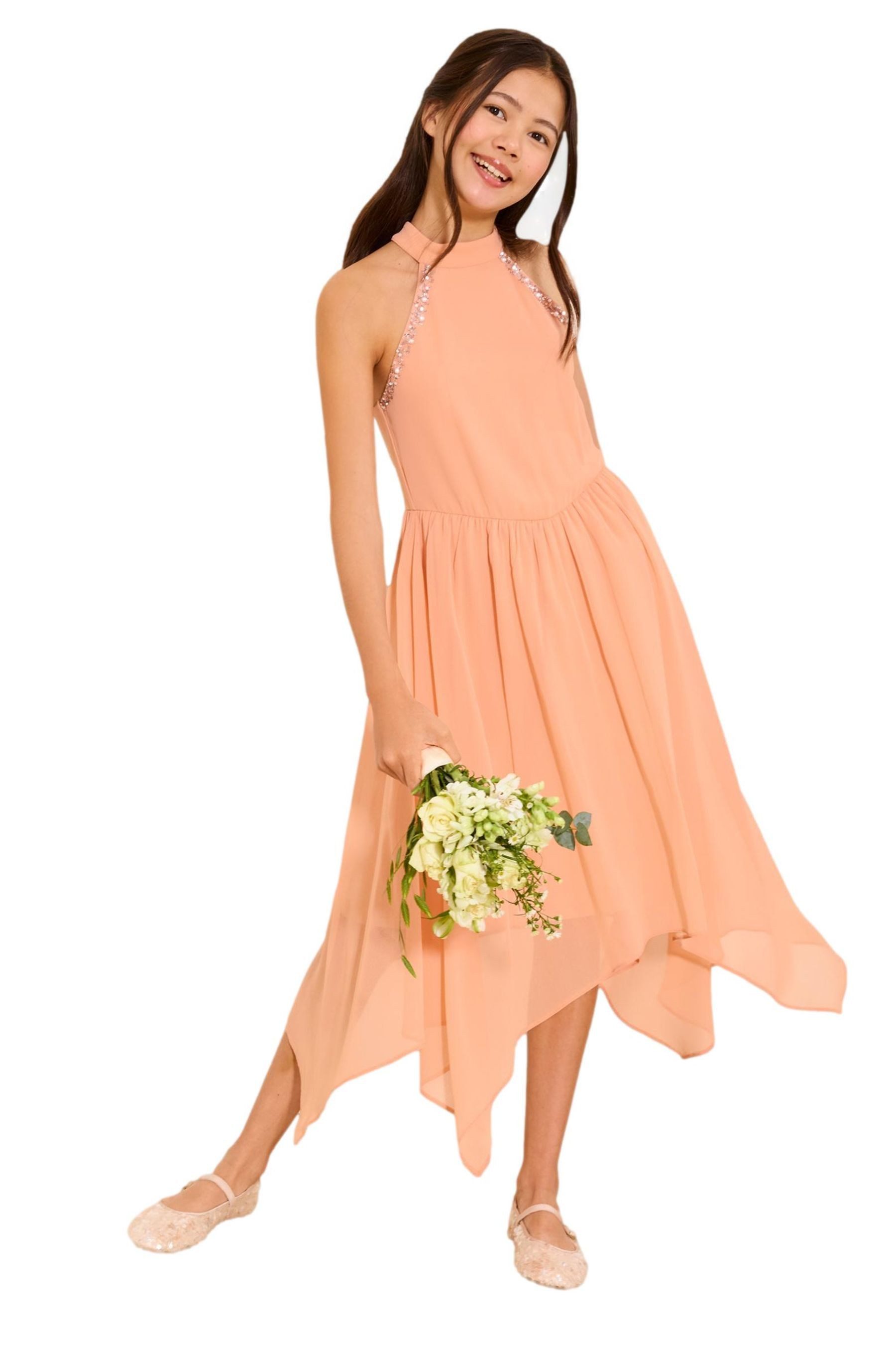 LIPSY Partykleid Lipsy festliches Neckholder-Kleid mit Zipfelsaum (1-tlg)