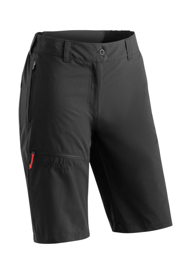 Maier Sports Outdoorhose Lulaka Bermuda Loop Damen Shorts, kurze Wanderhose, Outdoor-Hose, 3 Taschen, Regular Fit