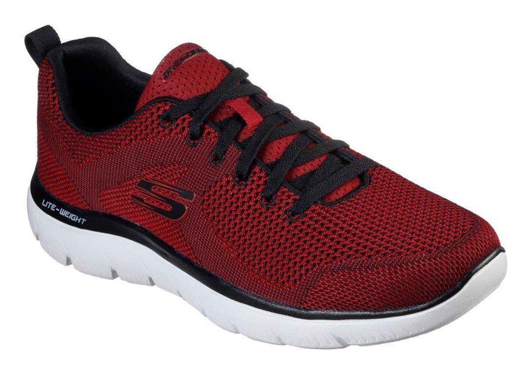 Skechers SUMMITS Sneaker mit gepolstertem Schaftrand, Freizeitschuh, Halbschuh, Schnürschuh