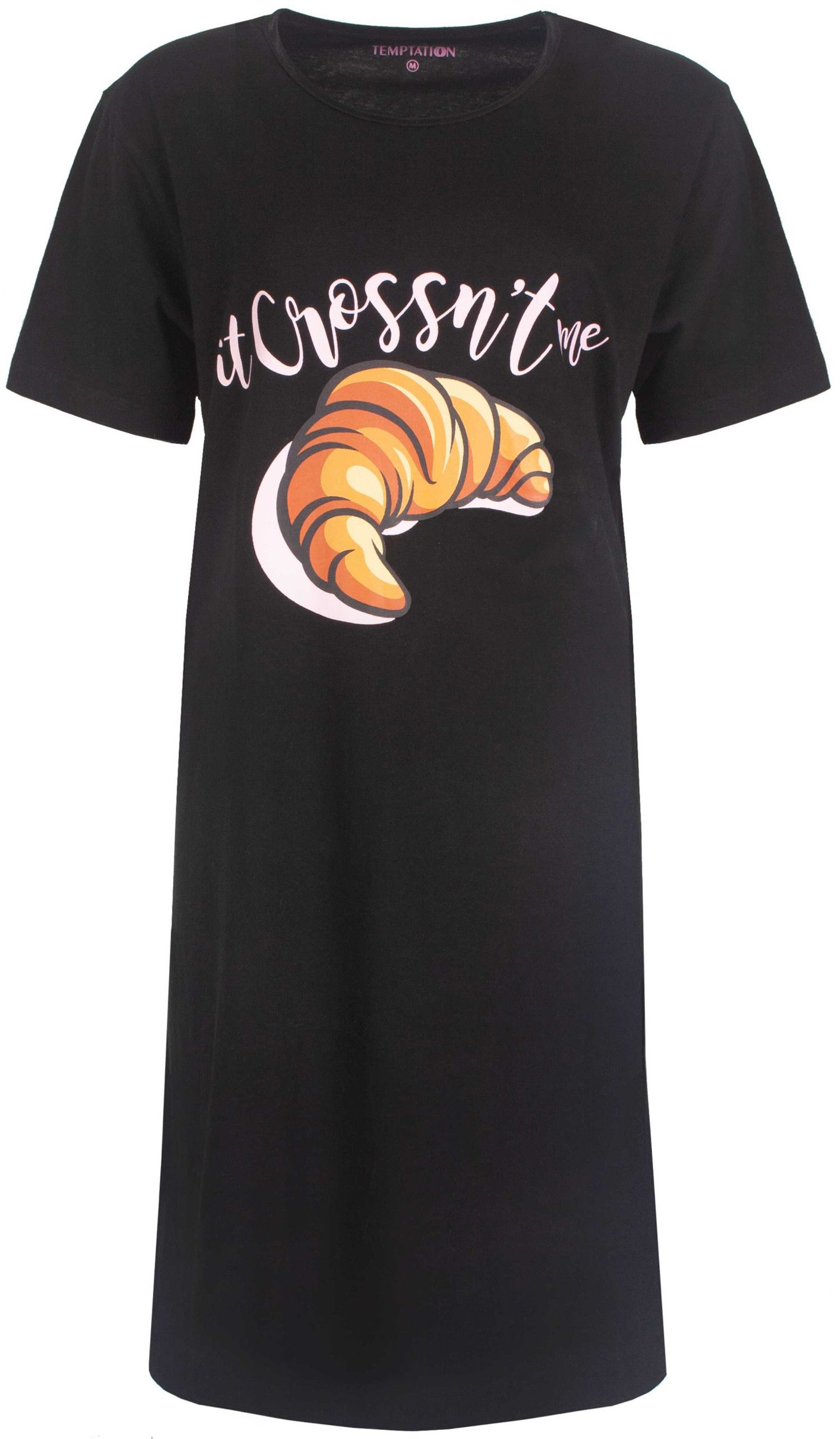 TEMPTATION Nachthemd Damen Schlafshirt (1-tlg) Baumwolle günstig online kaufen