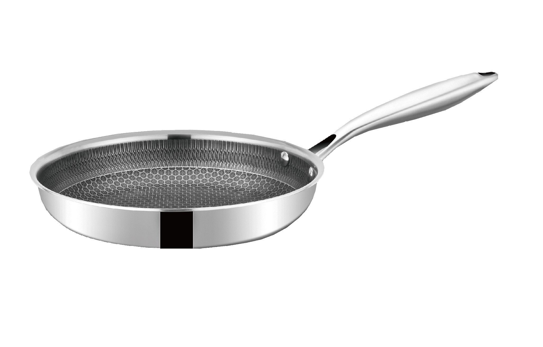 Cheffinger Topf-Set 10 tlg Massiv Edelstahl Koch Set Wabenstruktur Induktion Pfanne Top, (10-tlg) – Bild 4 von 5