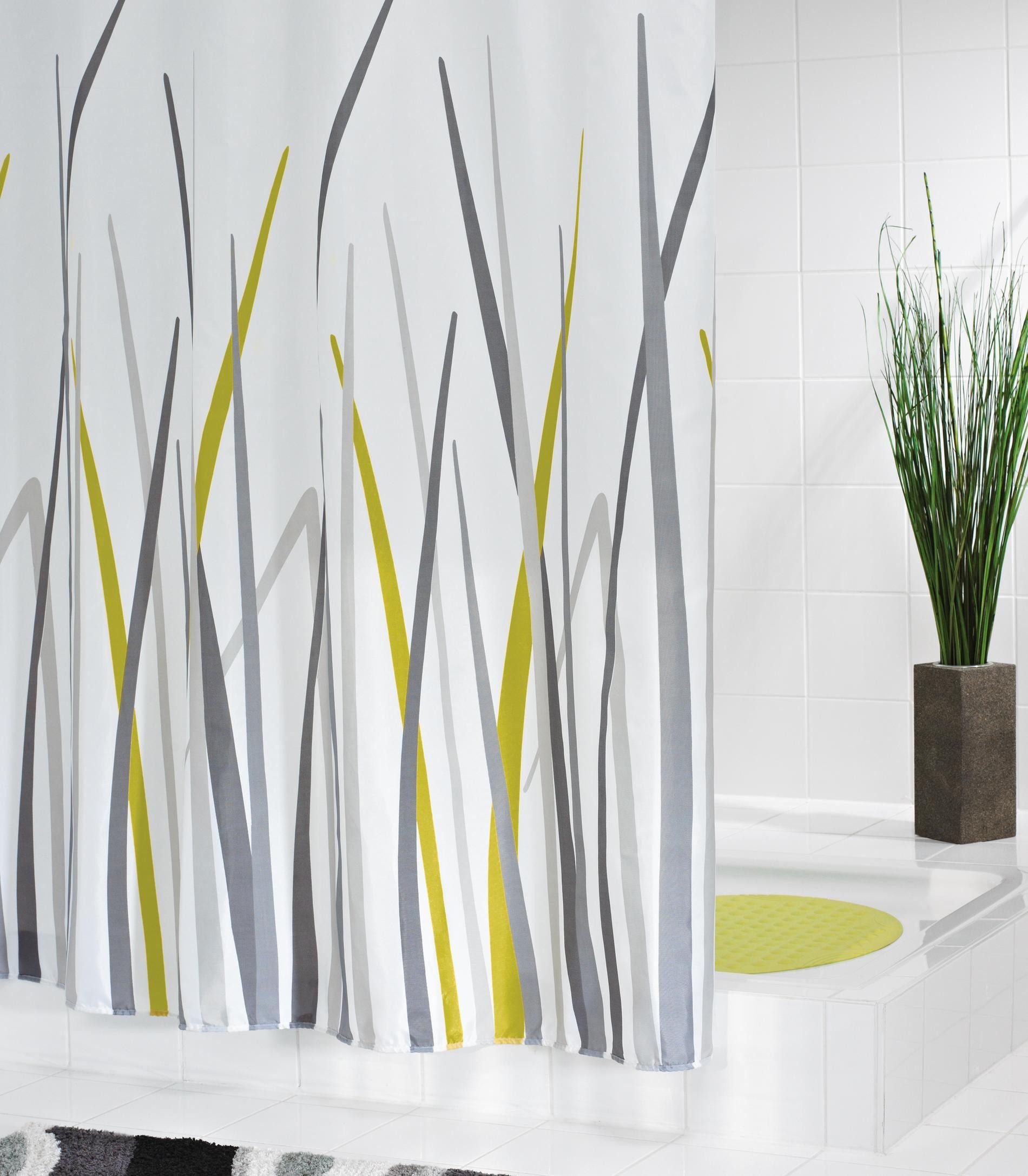 Ridder Duschvorhang Gras multicolor Breite 180 günstig online kaufen