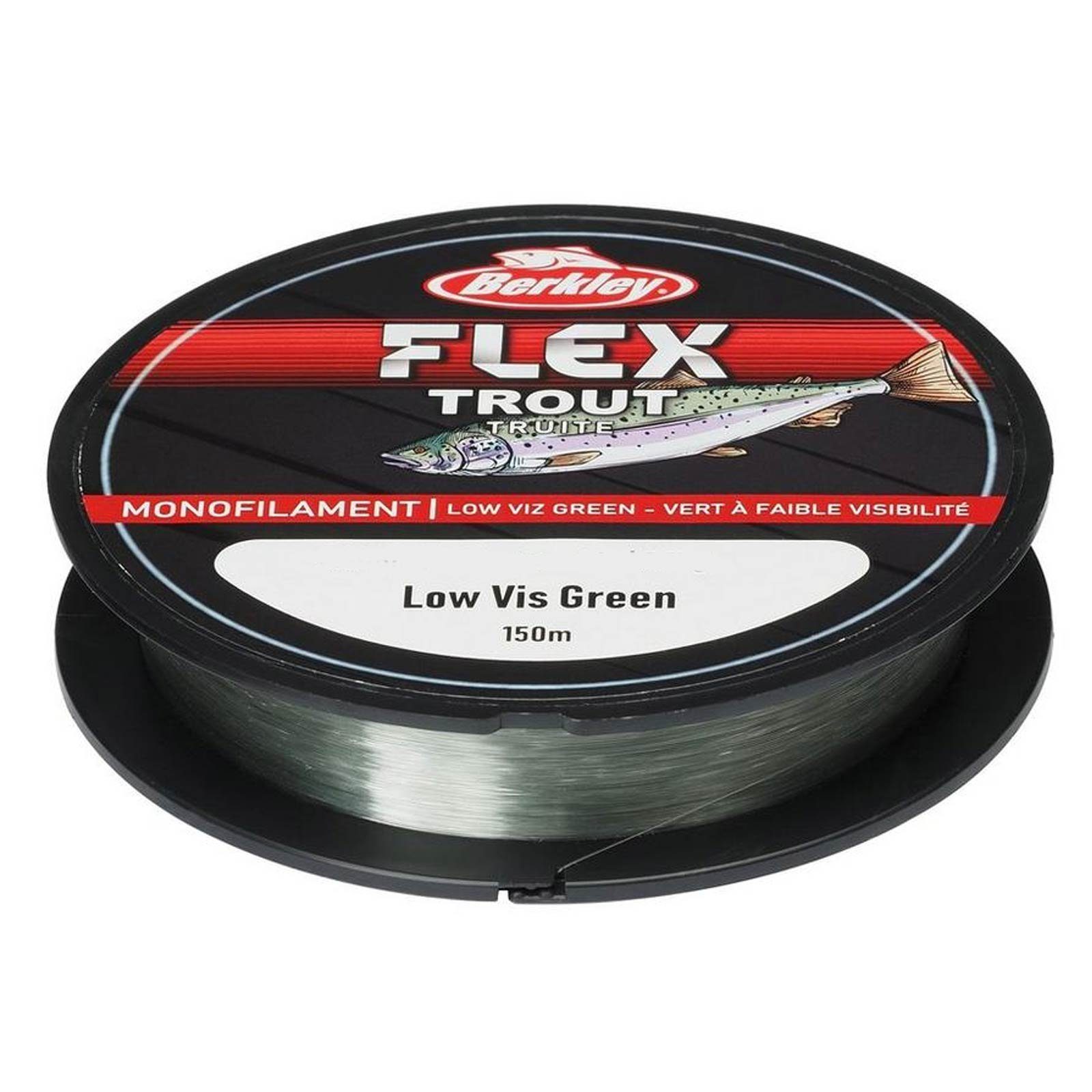 Berkley Angelschnur, 150 m Länge, Berkley Flex Trout 150m 0,25mm LV Green Monofile Angelschnur