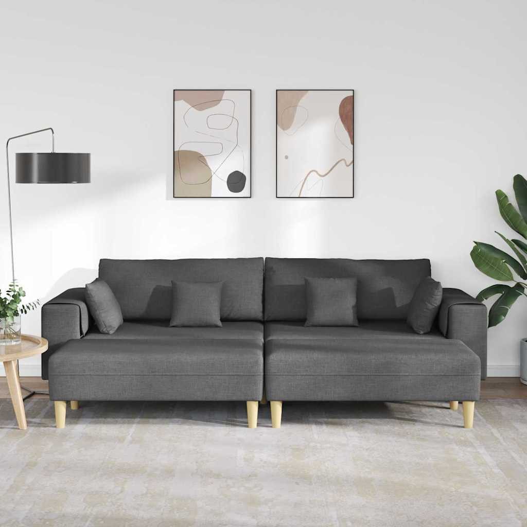 vidaXL Sofa Stoffsofa mit Kissen 3 günstig online kaufen