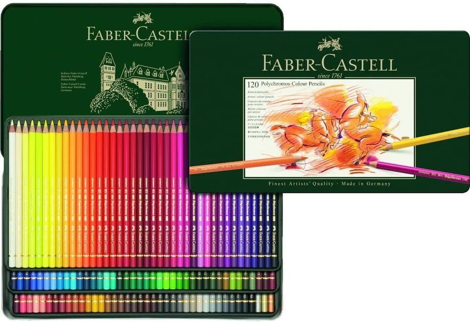 Faber-Castell Künstlerstift Polychromos Farbstift, 120er Metalletui, (120-tlg)
