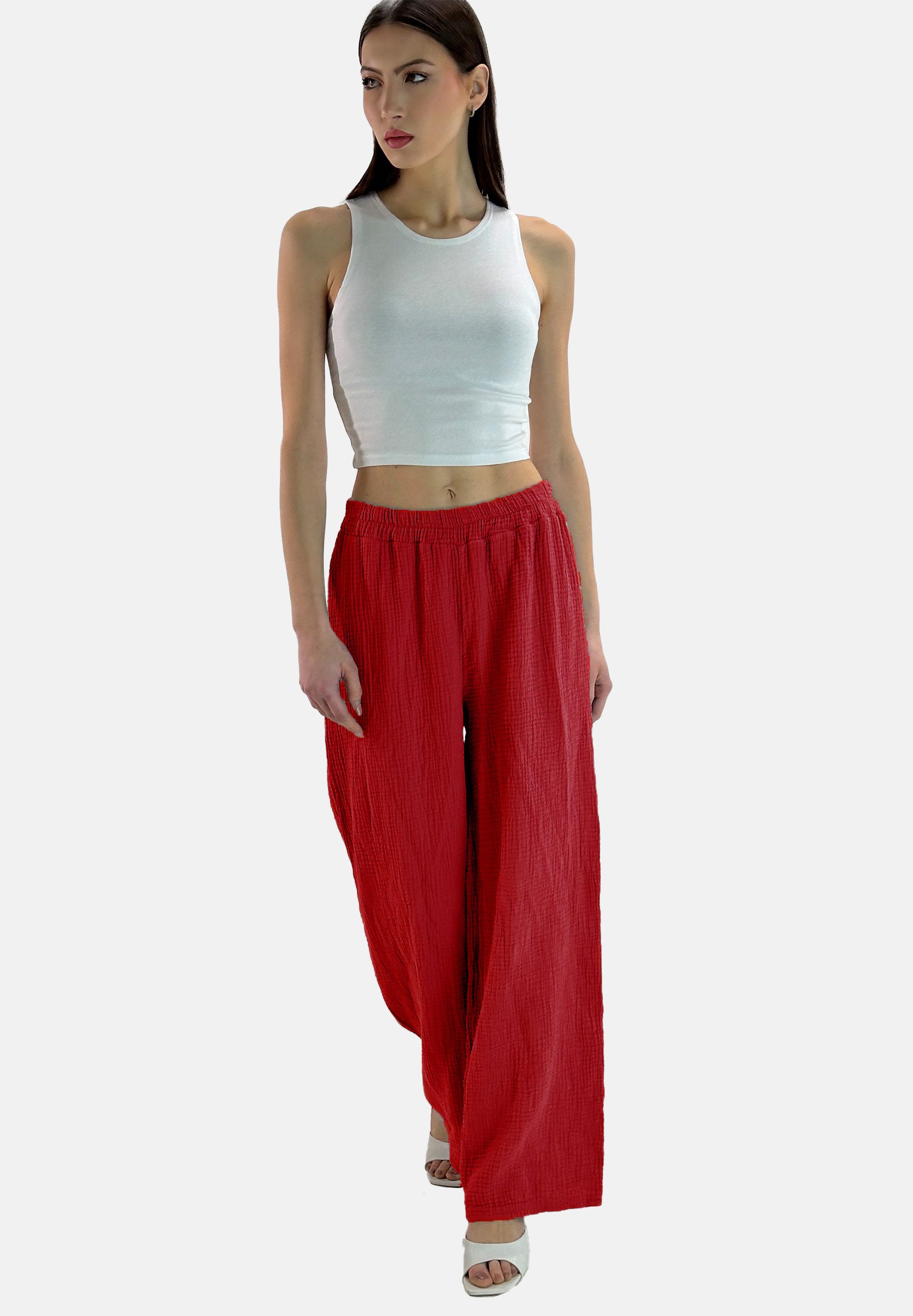 Elara Stoffhose Mouseline Hose (1-tlg)