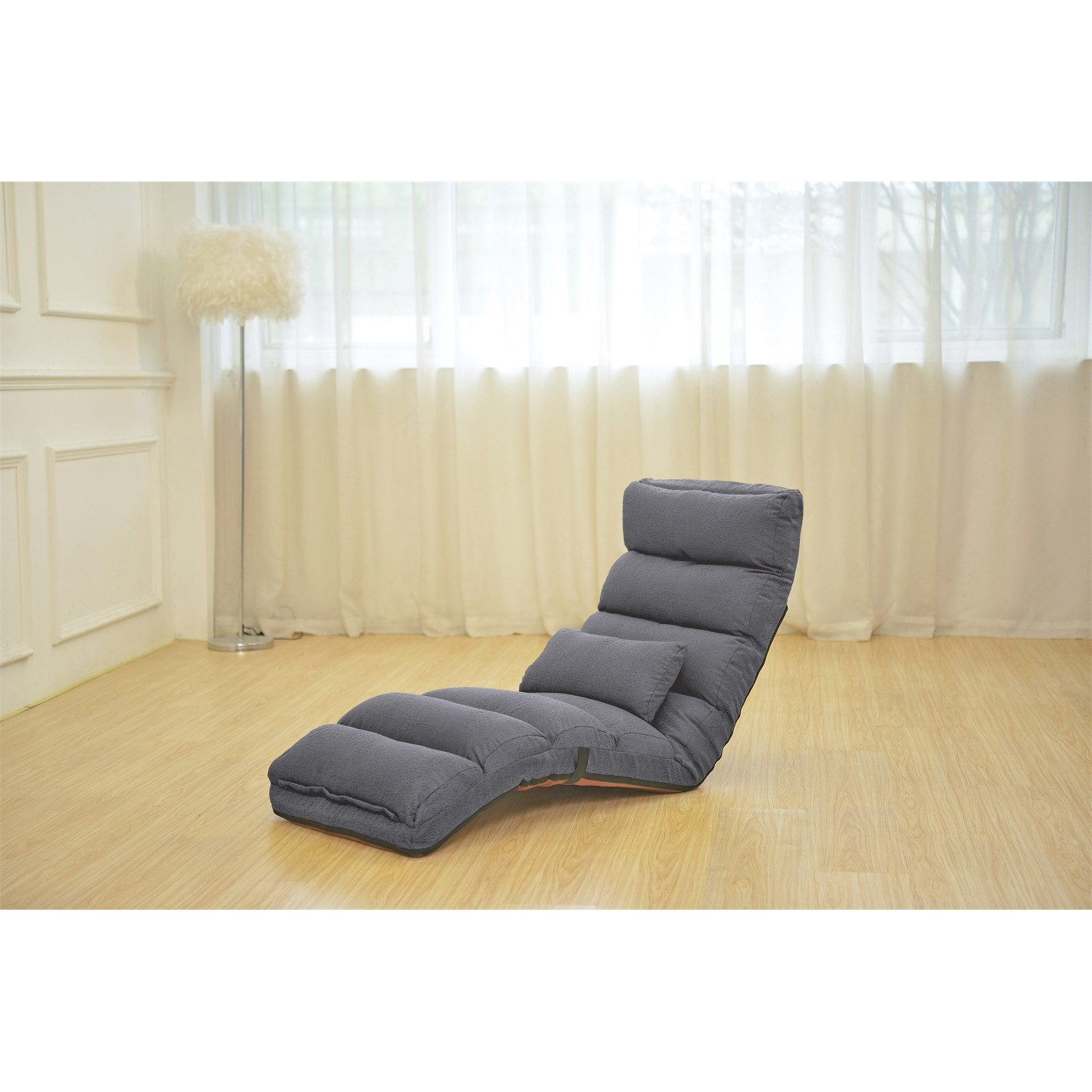 HTI-Living Relaxsessel Relaxliege Maribel Velvet Grau (Stück, 1-St., 1 Rela günstig online kaufen