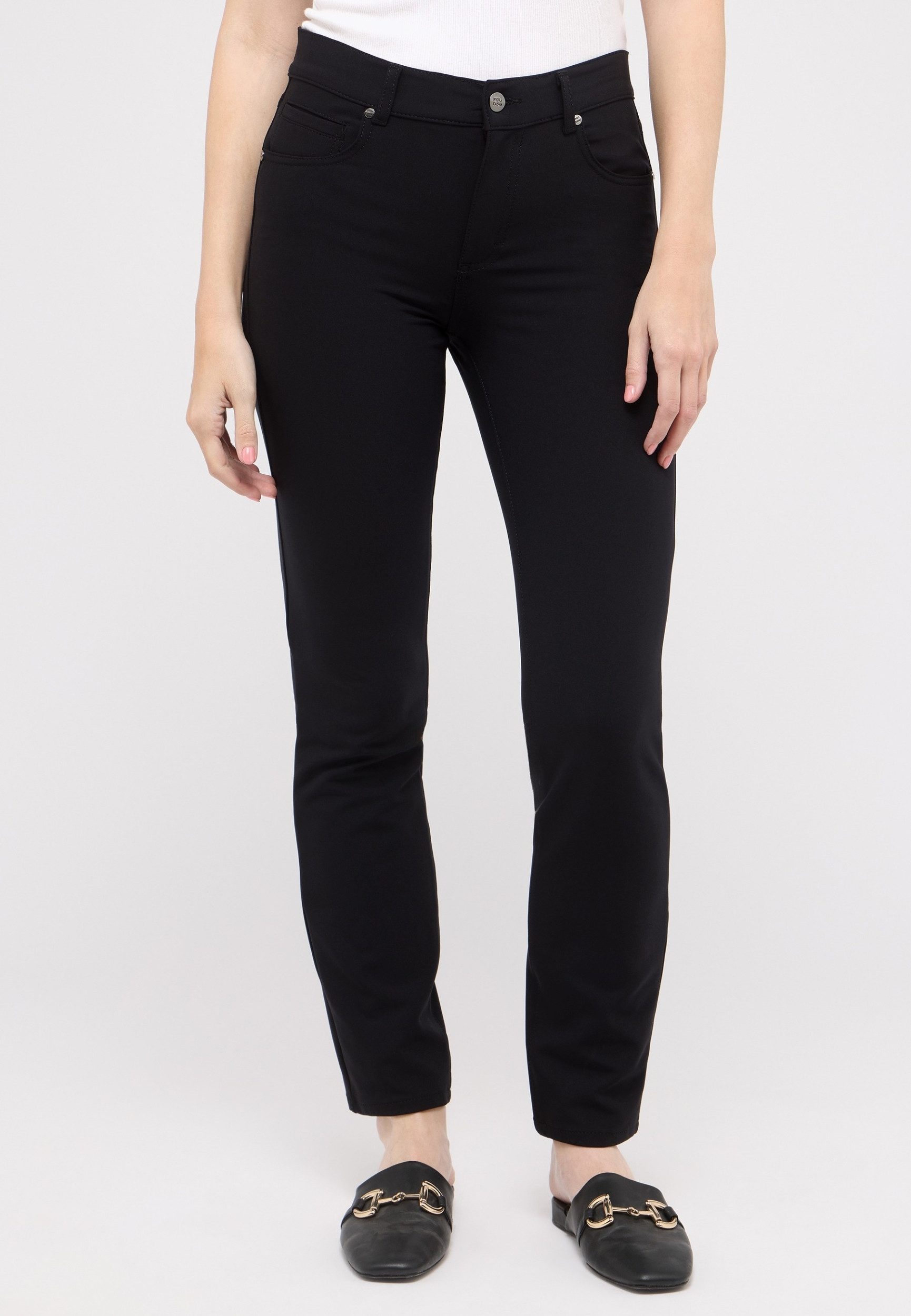 ANGELS Gerade Jeans CICI - Slim Fit Business-Hose für Damen - Slim Fit