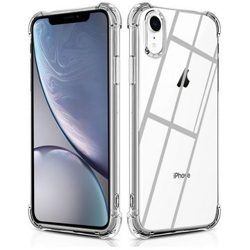 CoolGadget Handyhülle Anti Shock Rugged Case für Apple iPhone XR 6,1 Zoll, Slim Cover Kantenschutz Schutzhülle für iPhone XR Hülle Transparent