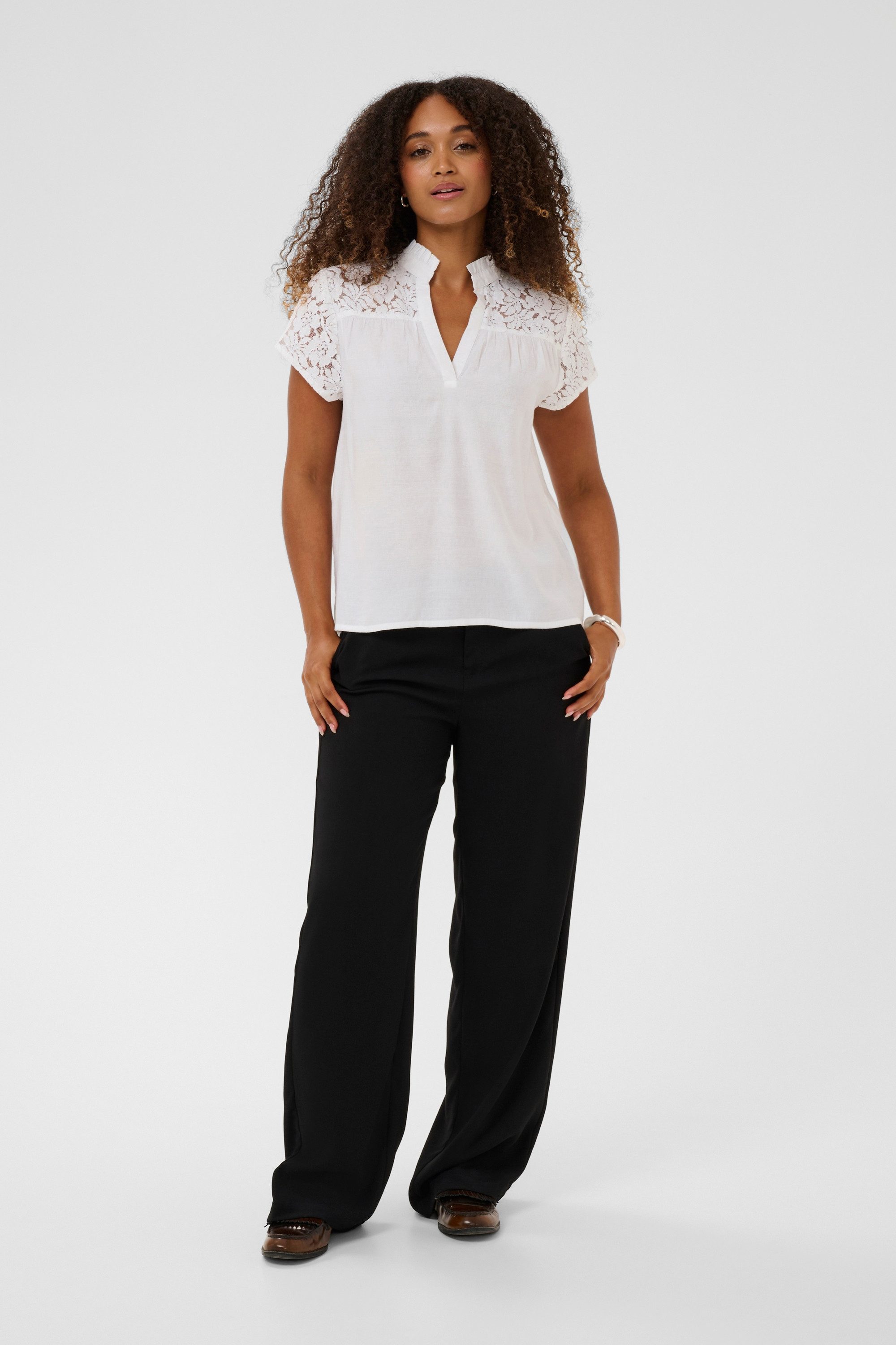 Cream Kurzarmbluse Kurzarm-Bluse CRLiselin