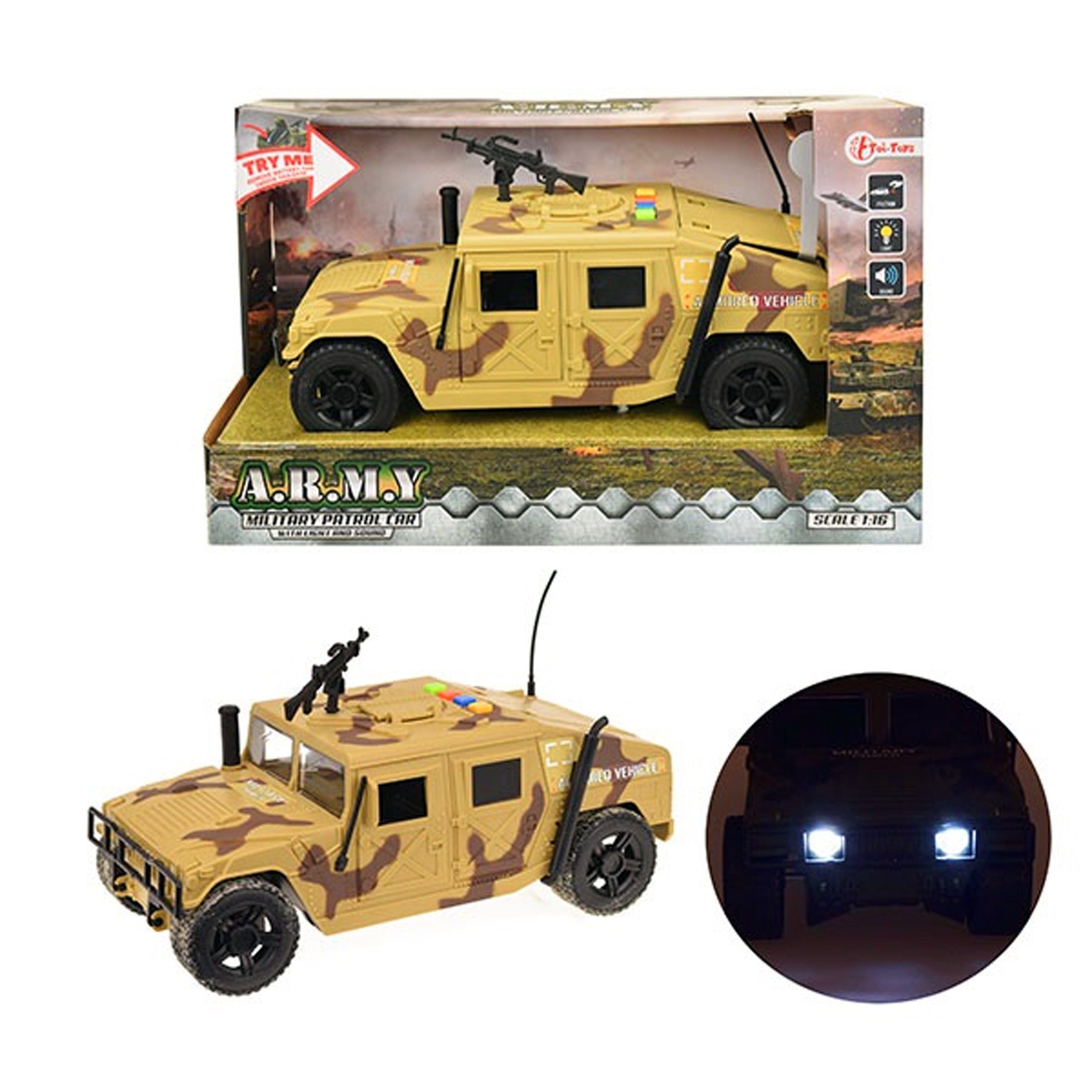 Toi-Toys Spielzeug-Auto »ARMY MILITÄRFAHRZEUG Licht Sound Friction 1:16  Hummer Militär Modellauto Spielzeugauto Auto Spielzeug Kinder Geschenk 08«  online kaufen | OTTO