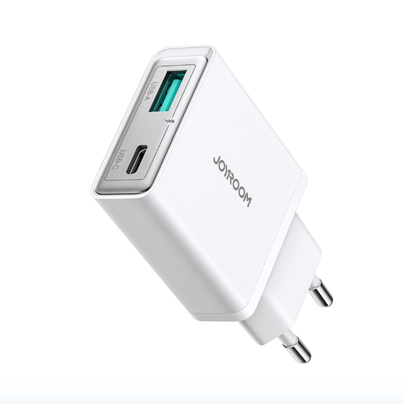 JOYROOM JR-TCF14 USB-Ladegerät (Einzelgerät, 1x Ladegerät, Superdünnes 20W-Ladegerät mit PD & QC3.0, Dual-Port)
