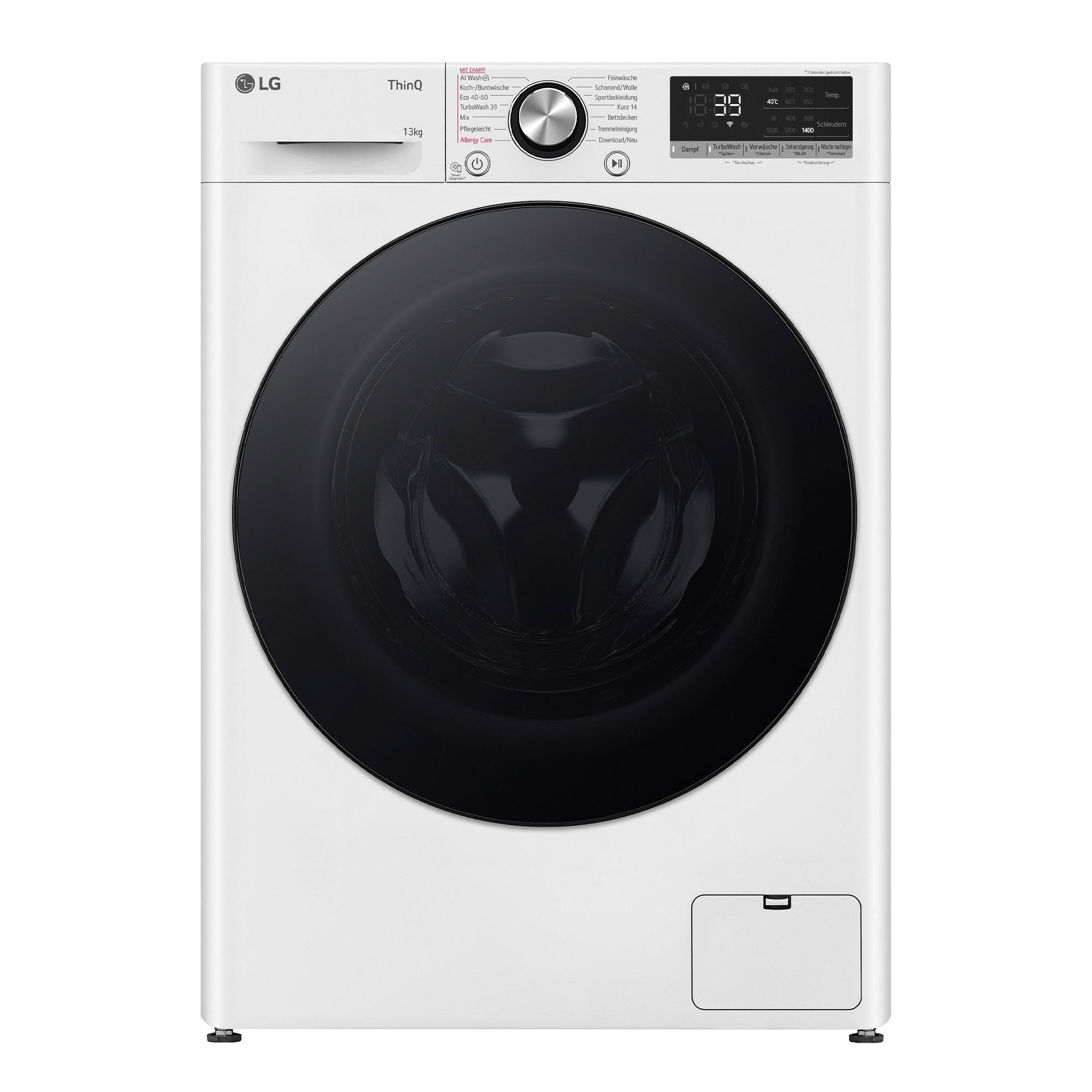LG Waschmaschine Serie 7 F4WR703Y, 13 kg, 1360 U/min, Steam: Tiefenreinigung mit Dampf
