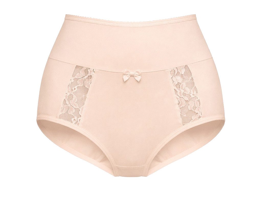 Taillenslip mit Spitzeneinsatz und Zierschleife