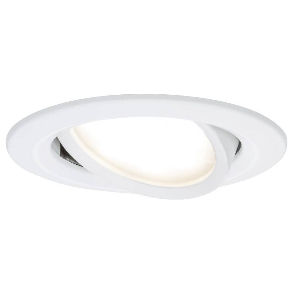 Paulmann LED Einbauleuchte LED Einbauleuchte 3-Step-Dim Coin Basisset schwenkbar rund 93485, Dimmbar über Lichtschalter, Schwenkbar, Geringe Einbautiefe
