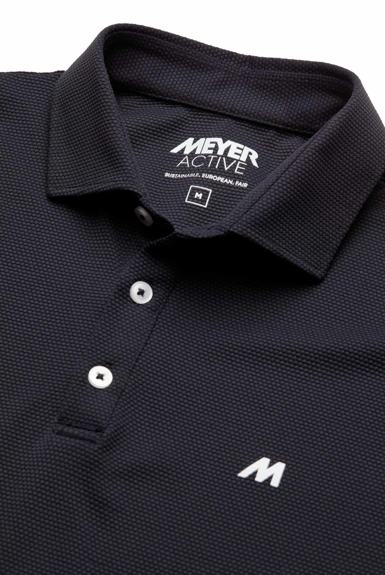 Performance Rory black MEYER Poloshirt High