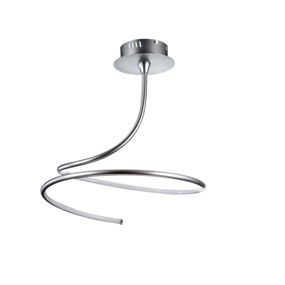 Maytoni LED Deckenleuchte, Deckenlampe Deckenleuchte LED Wohnzimmerlampe Design Spirale silber H