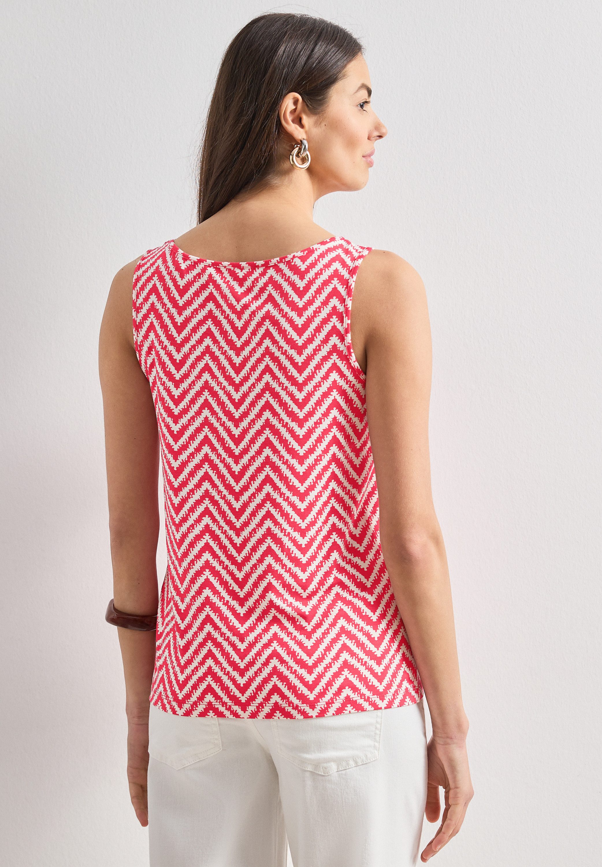 STREET ONE Shirttop Sommertop mit grafischem Muster – Bild 3 von 5