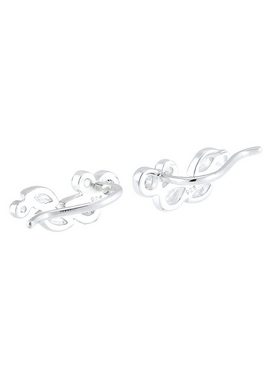 Elli Paar Ohrhänger Earcuff Tropfen Zirkonia 925 Silber