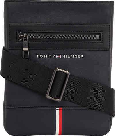Tommy Hilfiger Mini Bag TH CORPORATE MINI CROSSOVER, mit Beschlägen aus anthrazitfarbenem Metall