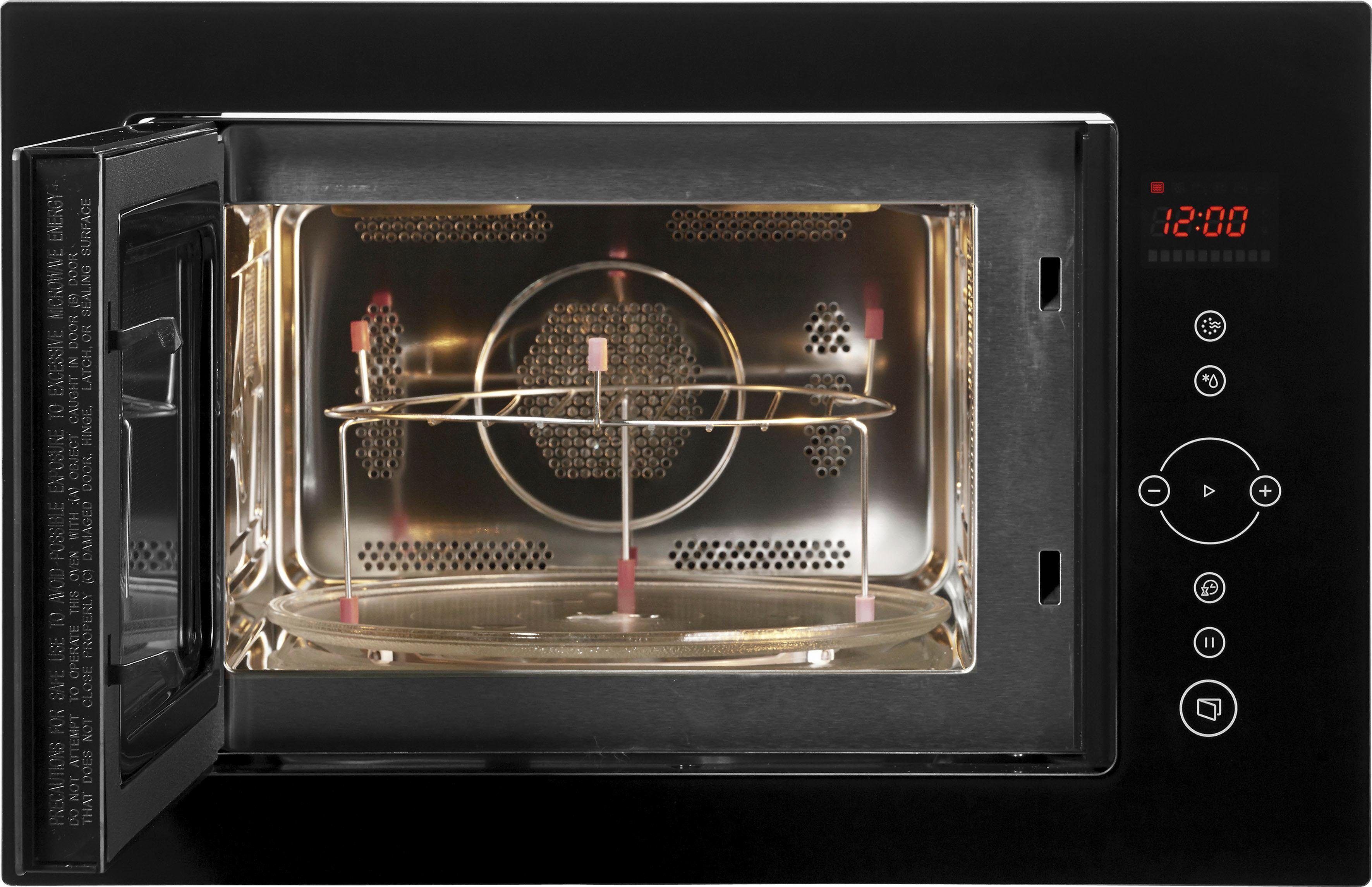 Hanseatic Einbau-Mikrowelle TC925B2F-SDEE, Grill und Heißluft, Mikrowelle, 25 l