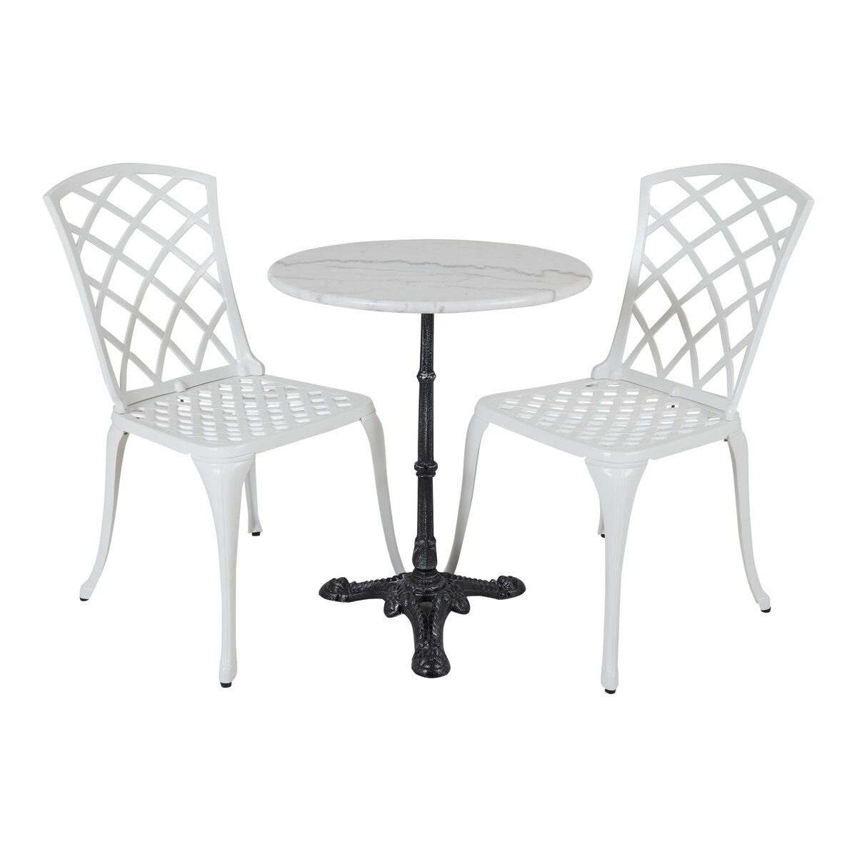 Brafab Gartenstuhl, Mit elegant geschwungenen Beinen und Rauten-Design