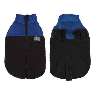 dynamic24 Hundejacke, Hunde Mantel Winterjacke Hundemantel blau schwarz