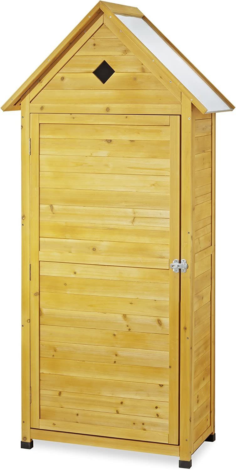 metra-direkt Garten-Geräteschrank Großer Gartenschrank aus imprägniertem Holz mit verzinktem Dach, BxT: 83.5x45 cm, Outdoor, Wetterfest