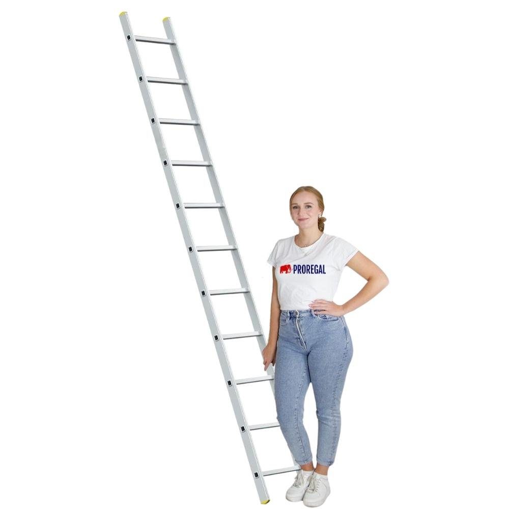 PROREGAL® Anlegeleiter Sprossen-Anlegeleiter ECONOMY PLUS, ohne günstig online kaufen