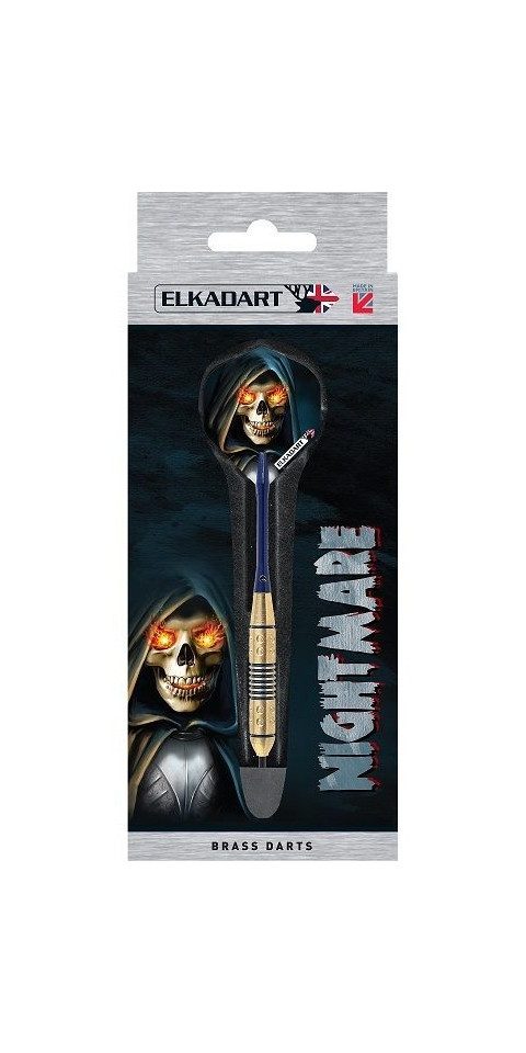 Elkadart Dartpfeil ELKADART Nightmare, Steel Dart, 22 Gramm, Messing, Komplettsatz