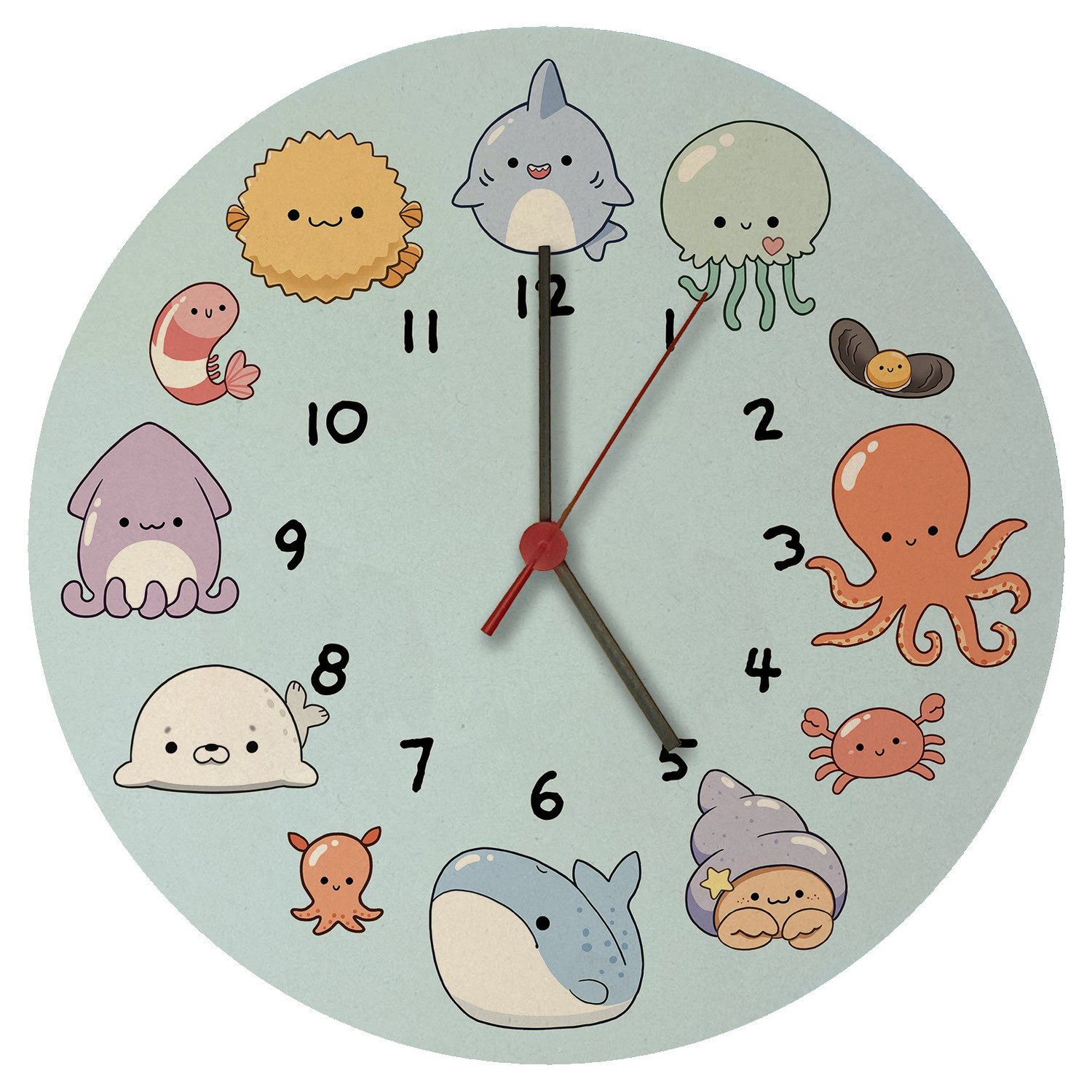 speecheese Wanduhr Jelly & Friends Kinderuhr günstig online kaufen