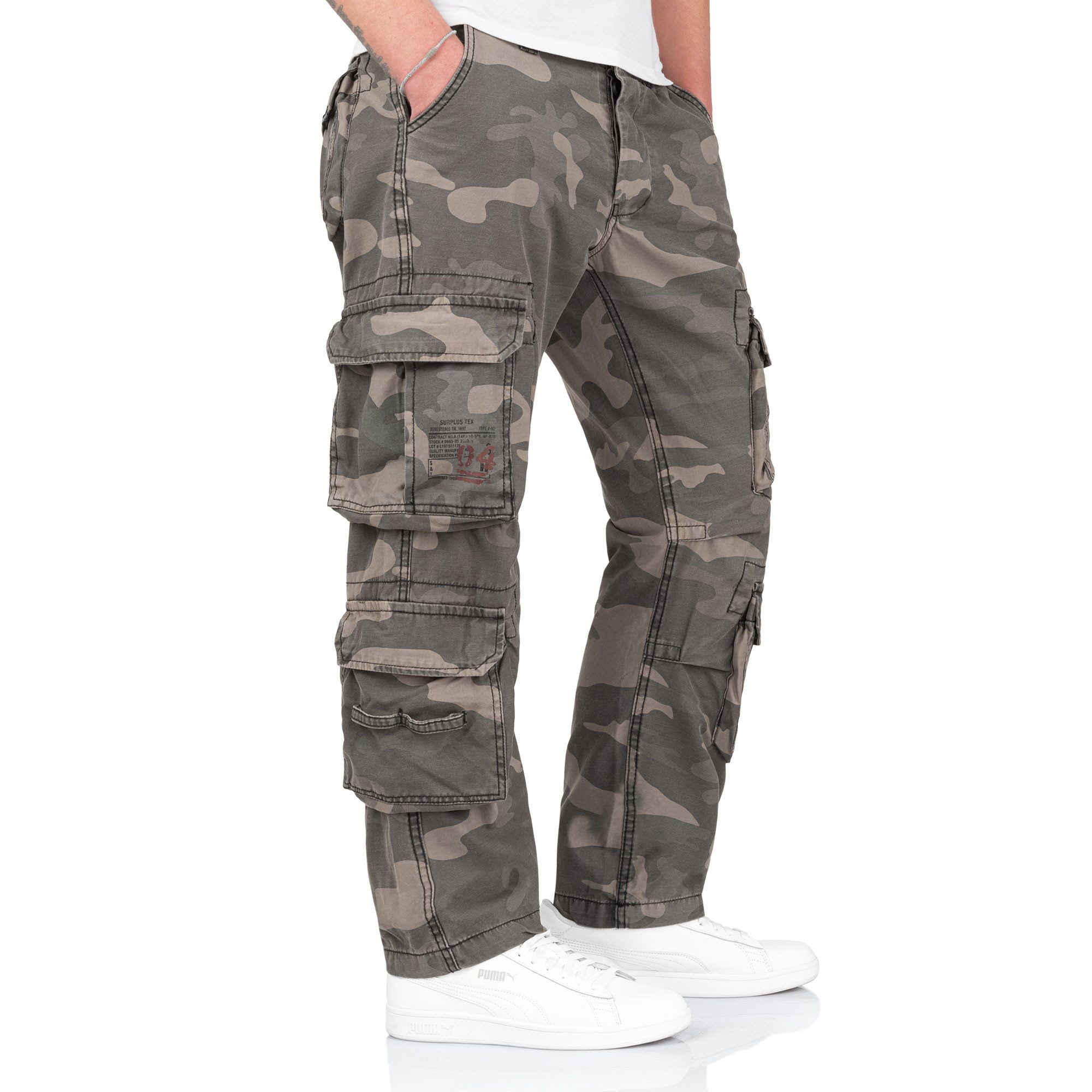 Trooper Cargohose Herren Airborne Slimmy Cargo Vintage Hose Army Outdoor Pa günstig online kaufen