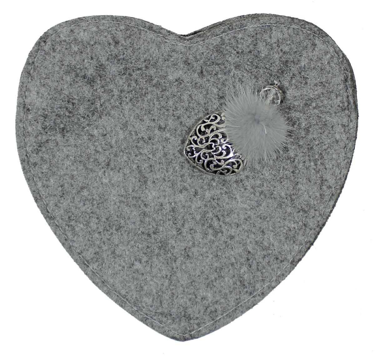 Trachtenland Handtasche Herz aus Filz – Damen Umhängetasche mit Edelweiß Ap günstig online kaufen