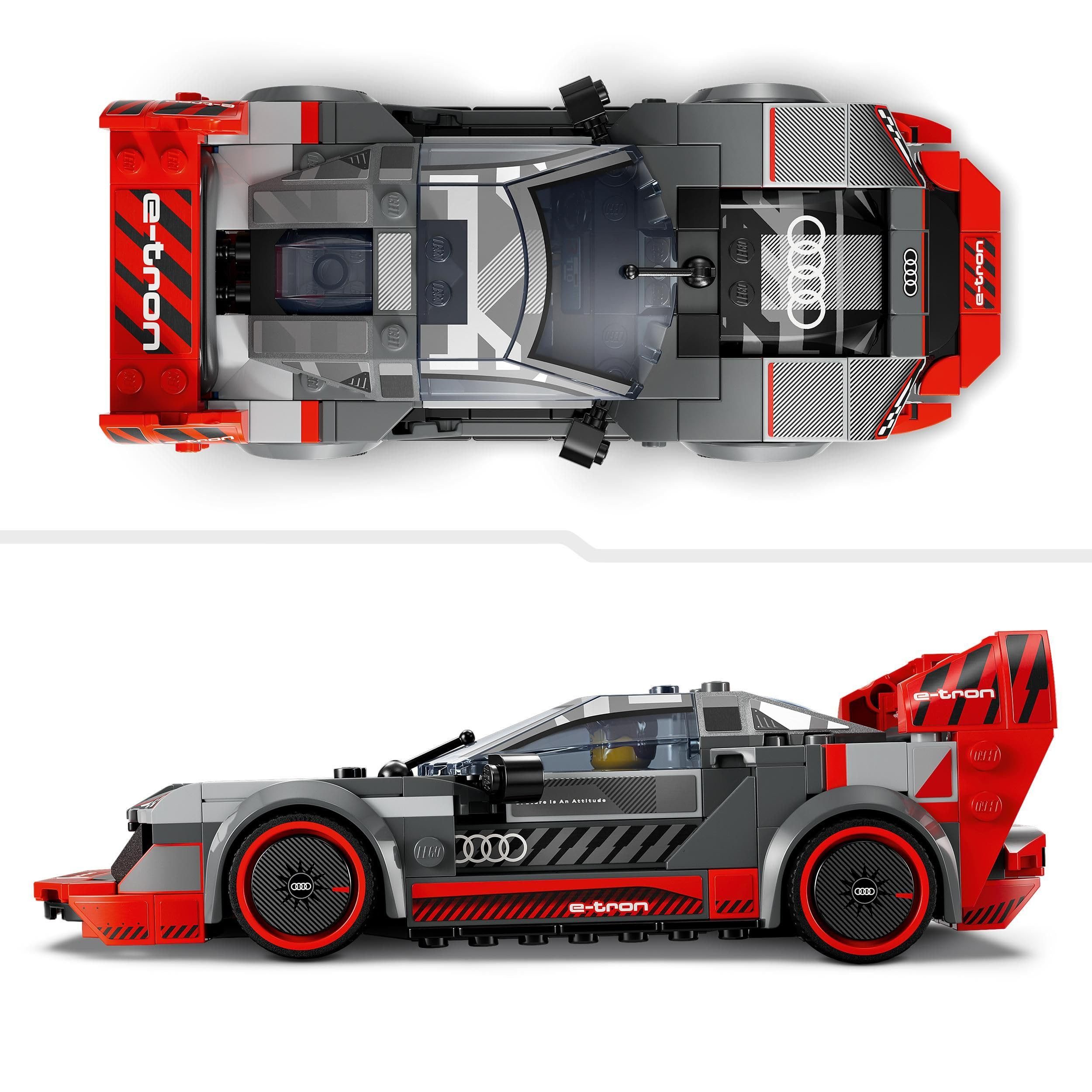 LEGO® Speed Champions Audi S1 e-tron quattro 76921 Konstruktions-Spielset, (274 St), 274-teiliges LEGO Bauset – Bild 4 von 5