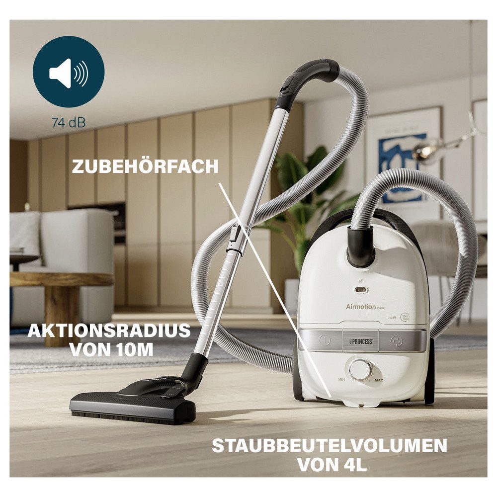 PRINCESS Bodenstaubsauger Princess 01.336080.01.001 Staubsauger mit Beutel 700 W mit Staubbeute, 700.00 W