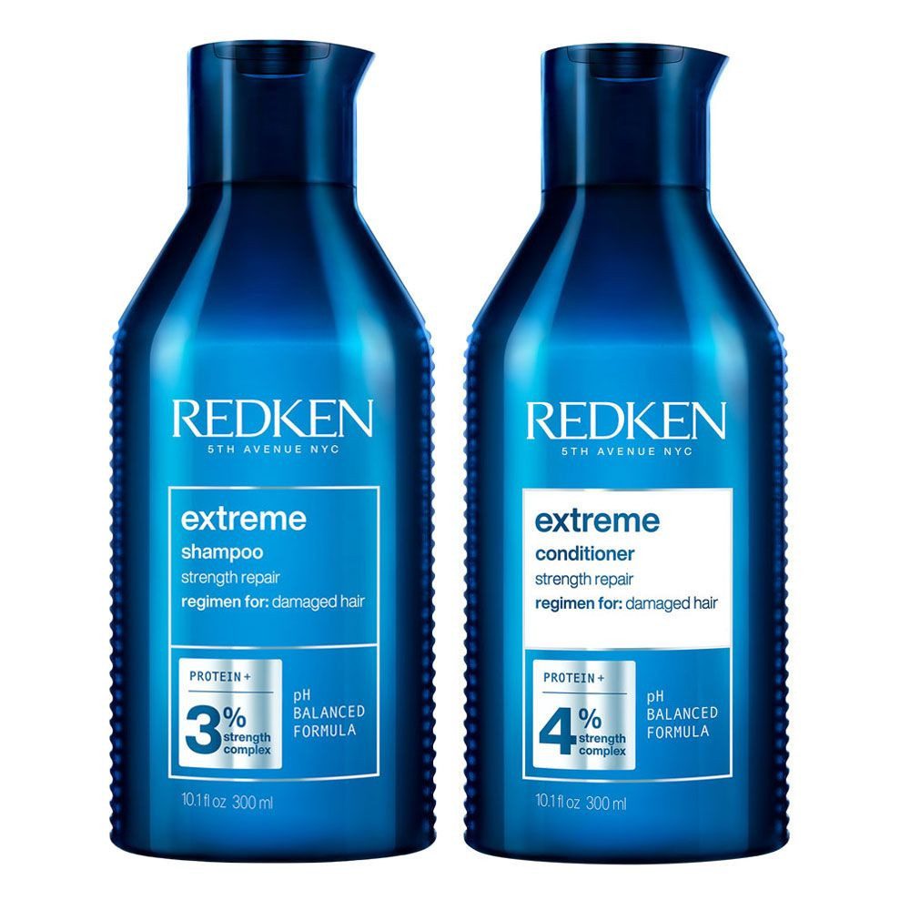 Redken Haarpflege-Set Redken Extreme Shampoo 300 ml + Conditioner 300 ml Set, 2-tlg.