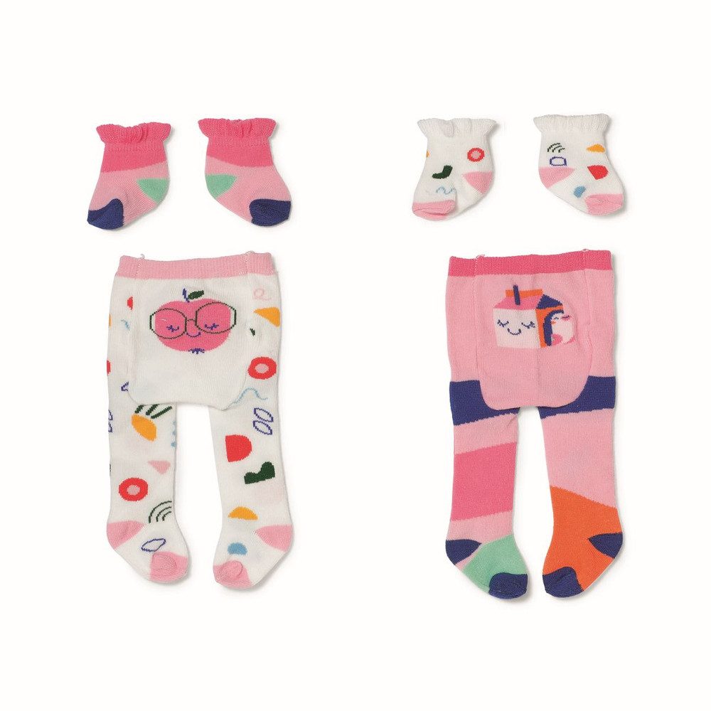 Zapf Creation® Babypuppe BABY born - Strumpfhose + Socken - bunt - 43 cm - 1 Set (3-tlg)