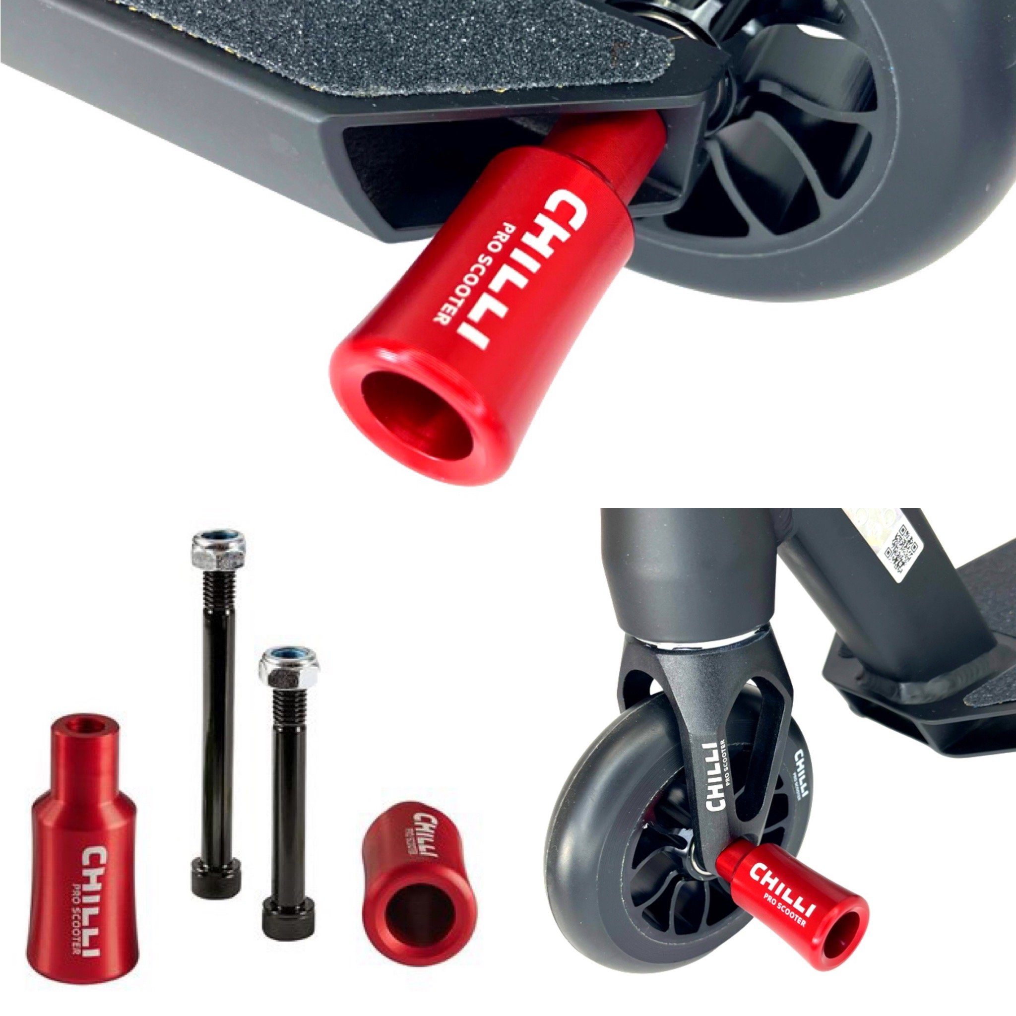 Rot Scooter Chilli Pegs Barrel Chilli Stuntscooter Stunt-Scooter Pro