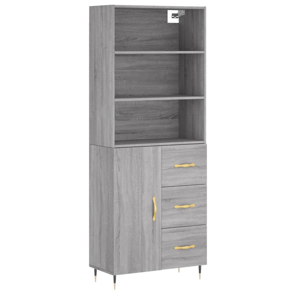 vidaXL Highboard Highboard Grau Sonoma 69,5x34x180 günstig online kaufen