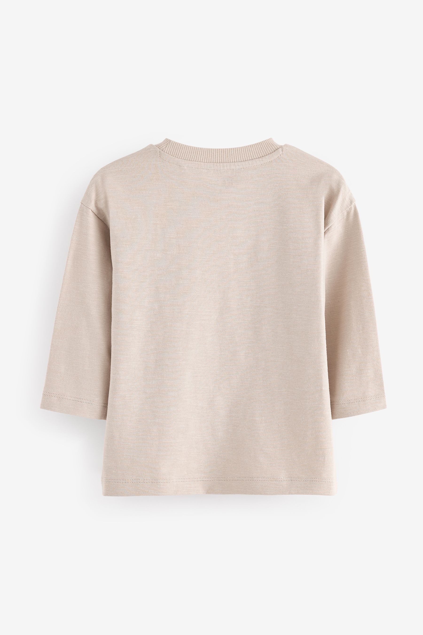Next Langarmshirt Langarmshirt, Semi unifarben (1-tlg) günstig online kaufen