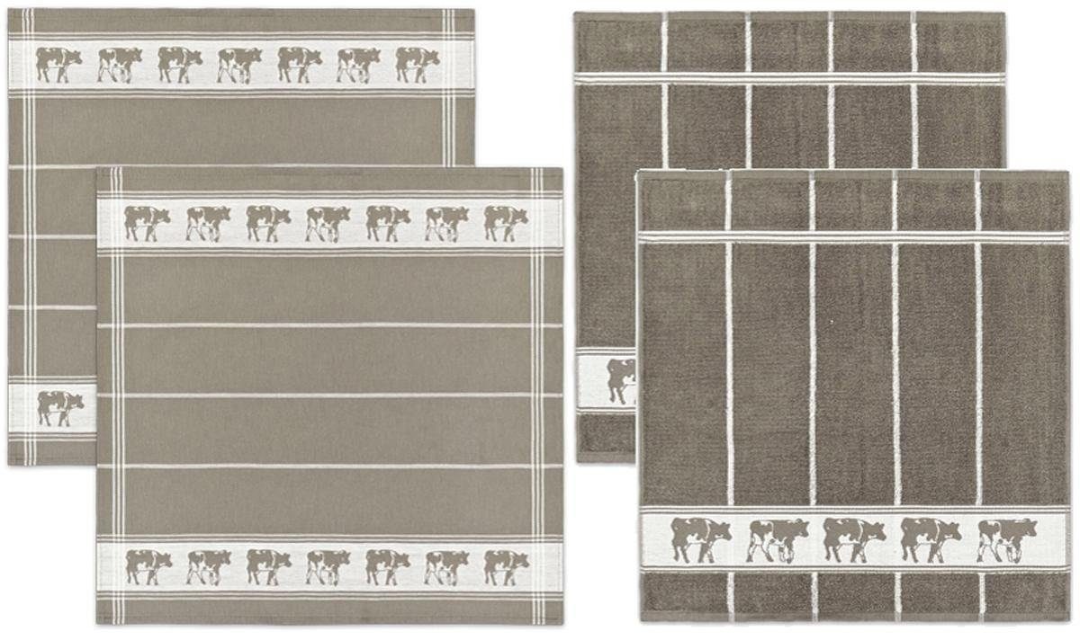 DDDDD Geschirrtuch Zwart Bont, (Set, 4-tlg), Combiset: bestehend aus 2 Küch günstig online kaufen