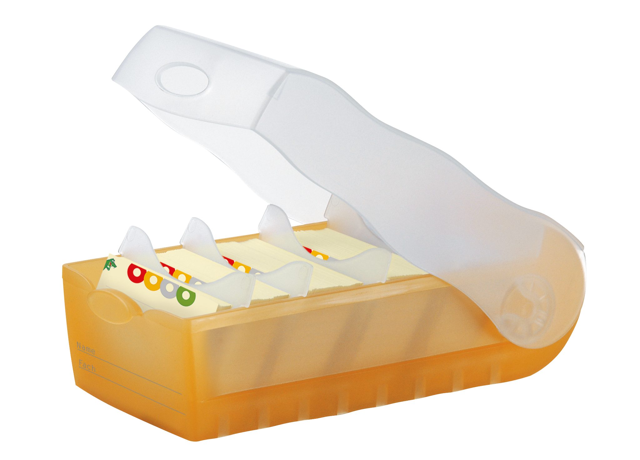 HAN Karteikasten 997-613D Karteibox CROCO DIN A7 quer - Orange