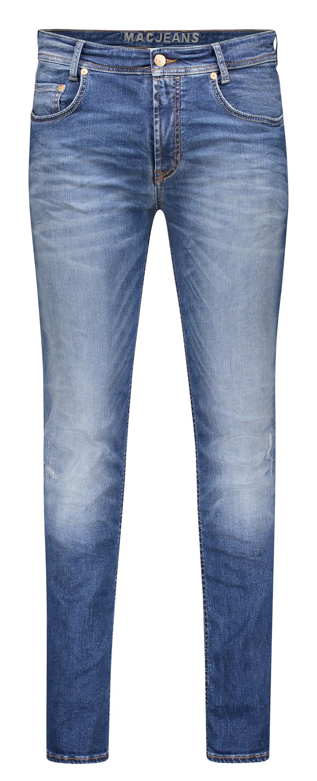 Herren Jeans MAC 5-Pocket-Jeans MAC MACFLEXX mid blue strong used 0518-01-1995L-H6